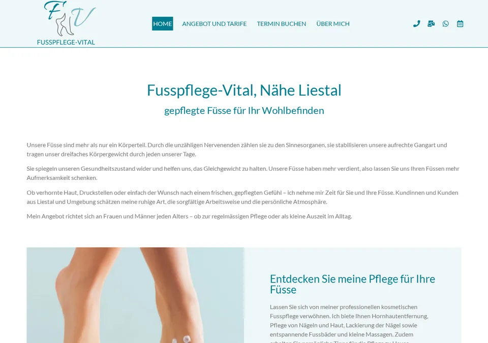 Website Fusspflege-Vital