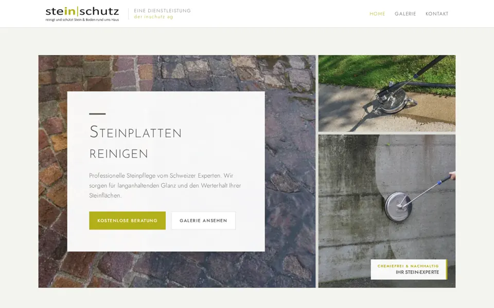 Website stein|schutz